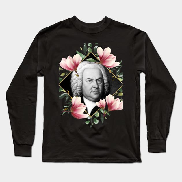 Johann Sebastian Bach Long Sleeve T-Shirt by TheMusicophile